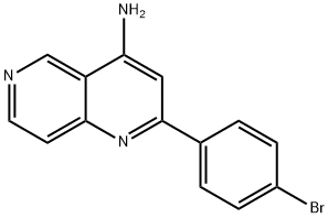 1,6-Naphthyridin-4-amine, 2-(4-bromophenyl)- Structure