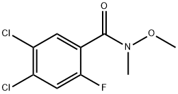 Benzamide, 4,5-dichloro-2-fluoro-N-methoxy-N-methyl- 구조식 이미지