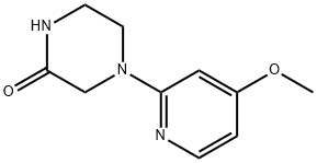 4-(4-Methoxy-2-pyridinyl)-2-piperazinone Structure