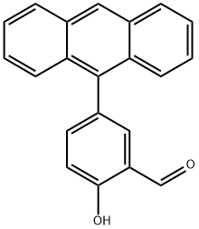 (Benzaldehyde,5-(9-anthracenyl)-2-hydroxv- Structure