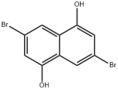 1,5-Naphthalenediol, 3,7-dibromo- Structure