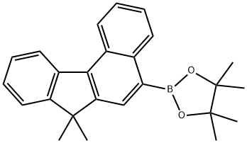1,3,2-Dioxaborolane, 2-(7,7-dimethyl-7H-benzo[c]fluoren-5-yl)-4,4,5,5-tetramethyl- 구조식 이미지