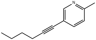 5-(hex-1-yn-1-yl)-2-methylpyridine(WXC08794) 구조식 이미지