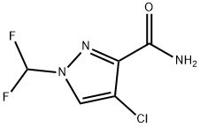 1H-Pyrazole-3-carboxamide, 4-chloro-1-(difluoromethyl)- 구조식 이미지