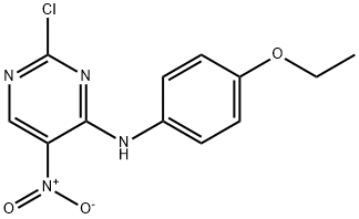 4-Pyrimidinamine, 2-chloro-N-(4-ethoxyphenyl)-5-nitro- Structure