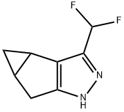 3-(Difluoromethyl)-3b,4,4a,5-tetrahydro-1H-cyclopropa[3,4]cyclopenta[1,2-c]pyrazole Structure