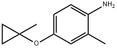 Benzenamine, 2-methyl-4-[(1-methylcyclopropyl)oxy]- Structure