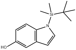 1H-Indol-5-ol, 1-[(1,1-dimethylethyl)dimethylsilyl]- Structure