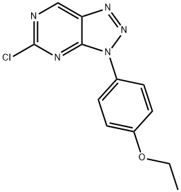 3H-1,2,3-Triazolo[4,5-d]pyrimidine, 5-chloro-3-(4-ethoxyphenyl)- 구조식 이미지