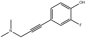 Phenol, 4-[3-(dimethylamino)-1-propyn-1-yl]-2-fluoro- Structure