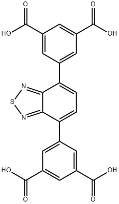 1,3-Benzenedicarboxylic acid, 5,5'-(2,1,3-benzothiadiazole-4,7-diyl)bis- 구조식 이미지