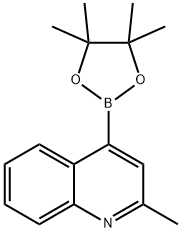 2-Methyl-4-(4,4,5,5-tetramethyl-1,3,2-dioxaborolan-2-yl)quinoline 구조식 이미지