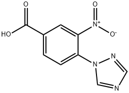 Benzoic acid, 3-nitro-4-(1H-1,2,4-triazol-1-yl)- 구조식 이미지