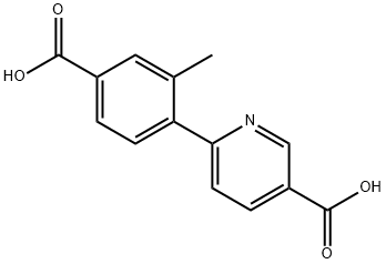 6-(4-carboxy-2-methylphenyl)nicotinic acid Structure