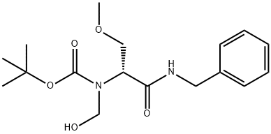 (R)-tert-Butyl (1-(benzylamino)-3-methoxy-1-oxopropan-2-yl)(hydroxymethyl)carbamate Structure