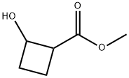 Cyclobutanecarboxylic acid, 2-hydroxy-, methyl ester 구조식 이미지