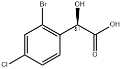 (2R)-2-(2-bromo-4-chlorophenyl)-2-hydroxyacetic acid Structure