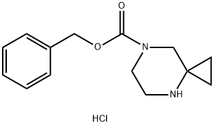 4,7-Diaza-spiro[2.5]octane-7-carboxylic acid benzyl ester, HCl salt Structure