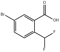 5-bromo-2-(difluoromethyl)benzoic acid Structure