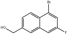 2-Naphthalenemethanol, 5-bromo-7-fluoro- 구조식 이미지