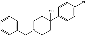 4-Piperidinol, 4-(4-bromophenyl)-1-(phenylmethyl)- 구조식 이미지