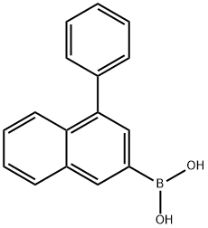 Boronic acid, B-(4-phenyl-2-naphthalenyl)- 구조식 이미지