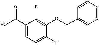 Benzoic acid, 2,4-difluoro-3-(phenylmethoxy)- Structure