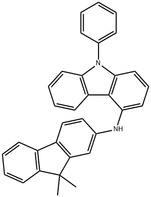 N-(9,9-dimethyl-9H-fluoren-2-yl)-9-phenyl-9H-carbazol-4-amine Structure