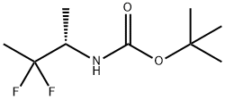 Carbamic acid, N-[(1S)-2,2-difluoro-1-methylpropyl]-, 1,1-dimethylethyl ester Structure