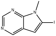 6-Iodo-7-methyl-7H-pyrrolo[2,3-d]pyrimidine Structure