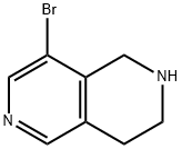 2,6-Naphthyridine, 8-bromo-1,2,3,4-tetrahydro- Structure