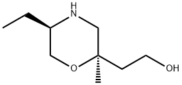 2-Morpholineethanol, 5-ethyl-2-methyl-,(2R,5R)- Structure