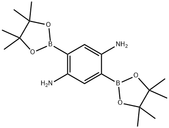 1,4-Benzenediamine, 2,5-bis(4,4,5,5-tetramethyl-1,3,2-dioxaborolan-2-yl)- Structure