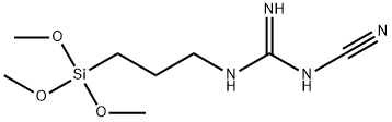 Guanidine, N-cyano-N'-[3-(trimethoxysilyl)propyl]- Structure