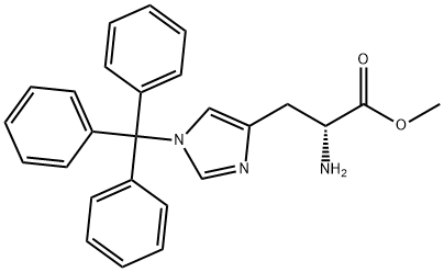 D-Histidine, 1-(triphenylmethyl)-, methyl ester Structure