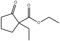 Cyclopentanecarboxylic acid, 1-ethyl-2-oxo-, ethyl ester 구조식 이미지