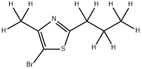 5-Bromo-[4-methyl-2-(n-propyl)-d10]-thiazole Structure