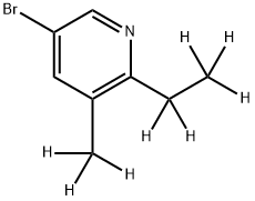 3-Bromo-(5-methyl-6-ethyl-d8)-pyridine Structure