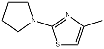 4-methyl-2-(pyrrolidin-1-yl)-1,3-thiazole 구조식 이미지