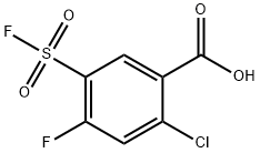 Benzoic acid, 2-chloro-4-fluoro-5-(fluorosulfonyl)- Structure