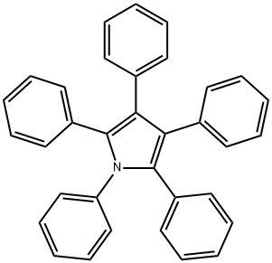 1H-Pyrrole, 1,2,3,4,5-pentaphenyl- Structure