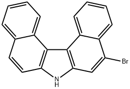 7H-Dibenzo[c,g]carbazole, 5-bromo- Structure