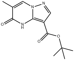 Pyrazolo[1,5-a]pyrimidine-3-carboxylic acid, 4,5-dihydro-6-methyl-5-oxo-, 1,1-dimethylethyl ester Structure