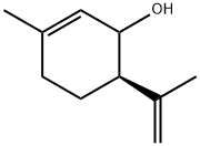 2-Cyclohexen-1-ol, 3-methyl-6-(1-methylethenyl)-, (6R)- Structure