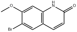 2(1H)-Quinolinone, 6-bromo-7-methoxy- Structure