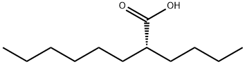 Octanoic acid, 2-butyl-, (2R)- 구조식 이미지