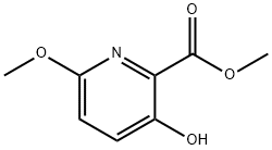 2-Pyridinecarboxylic acid, 3-hydroxy-6-methoxy-, methyl ester 구조식 이미지