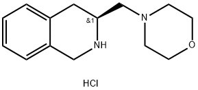 Isoquinoline, 1,2,3,4-tetrahydro-3-(4-morpholinylmethyl)-, hydrochloride (1:2), (3S)- Structure