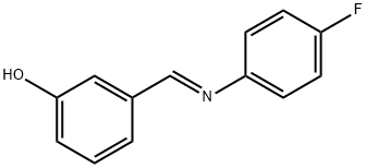 Phenol, 3-[(E)-[(4-fluorophenyl)imino]methyl]- Structure