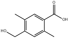 Benzoic acid, 4-(hydroxymethyl)-2,5-dimethyl- Structure